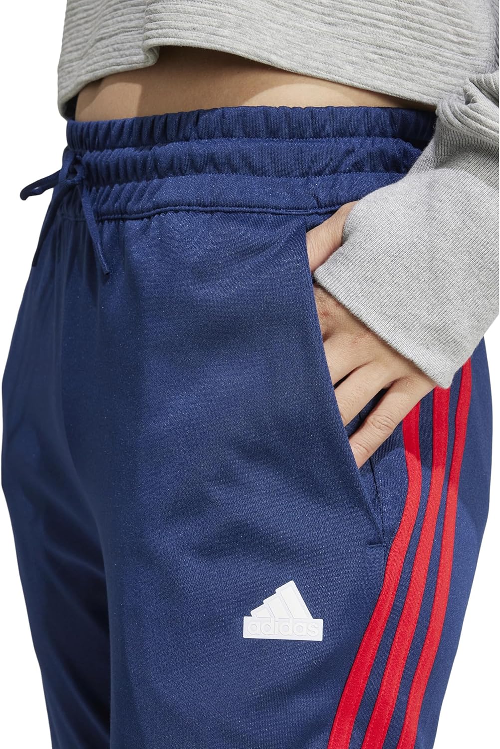 adidas Womens Iconic Wrapping 3-Stripes Snap Track Pants - Image 5