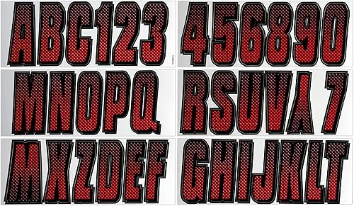 Kit de registro número de fábrica, color azul y negro de Hardline Products, RojoNegro