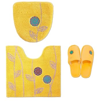 トイレマット 北欧 新品 5点セット 金運の イエロー 洗浄暖房型 楽天市場】トイレマット 5点 セット 金運の黄色 洗浄暖房型