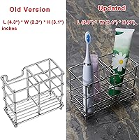 Vista 2 de Dseap - Soporte para cepillo y pasta de dientes de acero inoxidable