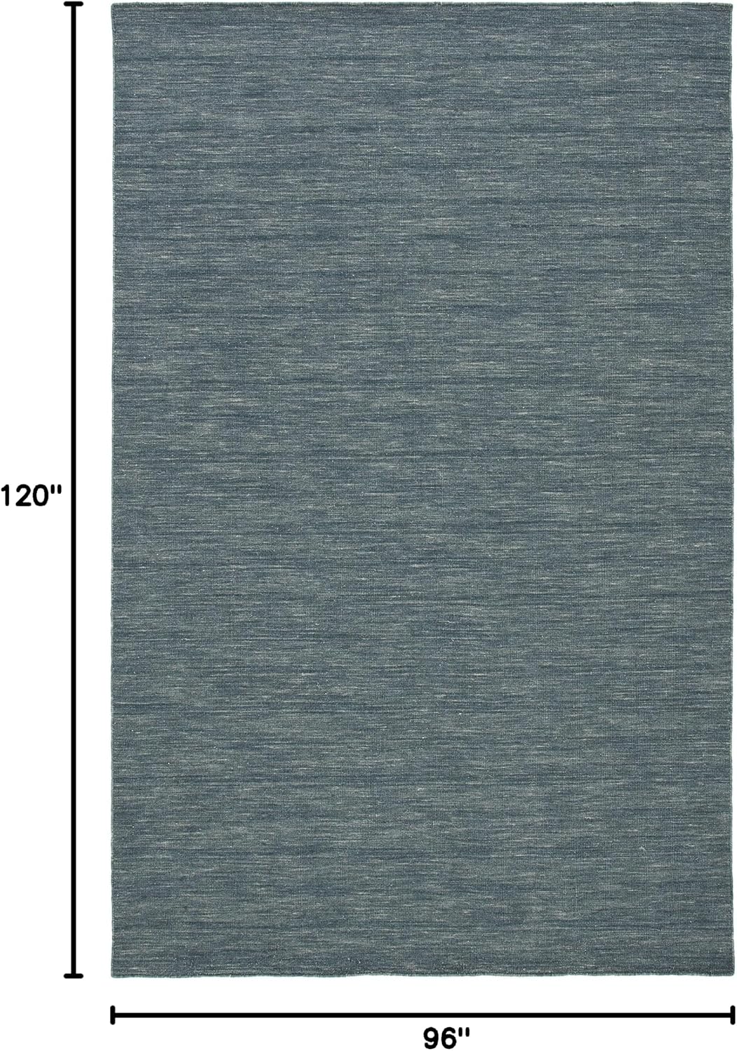 SAFAVIEH Area Rug 8x10 - Kilim Collection - Large - Grey & Silver, Handmade Wool, Ideal for Living Room, Bedroom, Office, Dining Space (KLM850F)