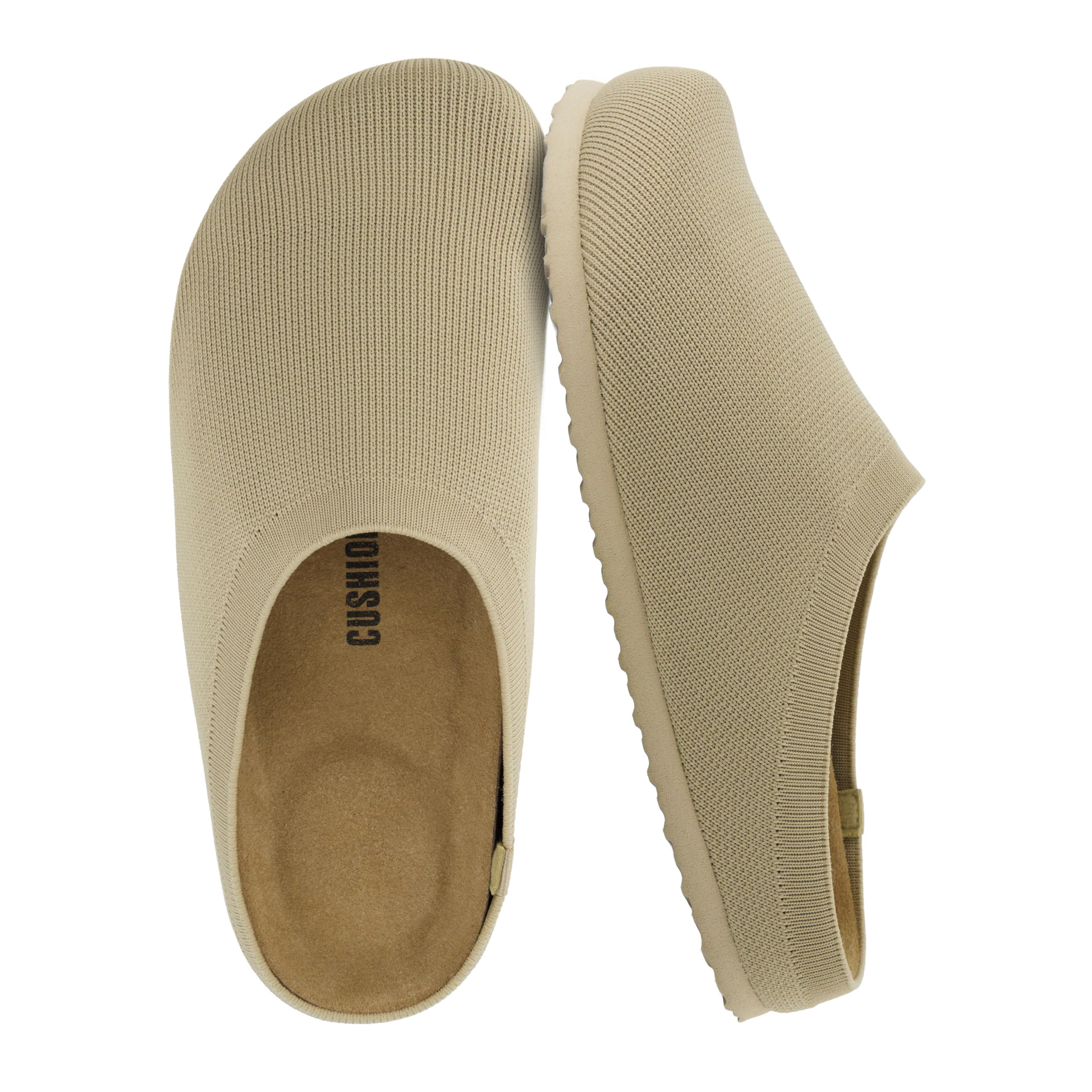 CUSHIONAIRE Women's Sils Knit Cork Footbed Clog with +Comfort