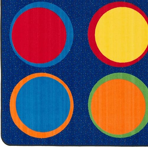 Miniatura 8 de Flagship Carpets Sitting Spots - Alfombra rectangular de asiento para aula infantil o sala de juegos infantil, alfombra de aprendizaje en el hogar,