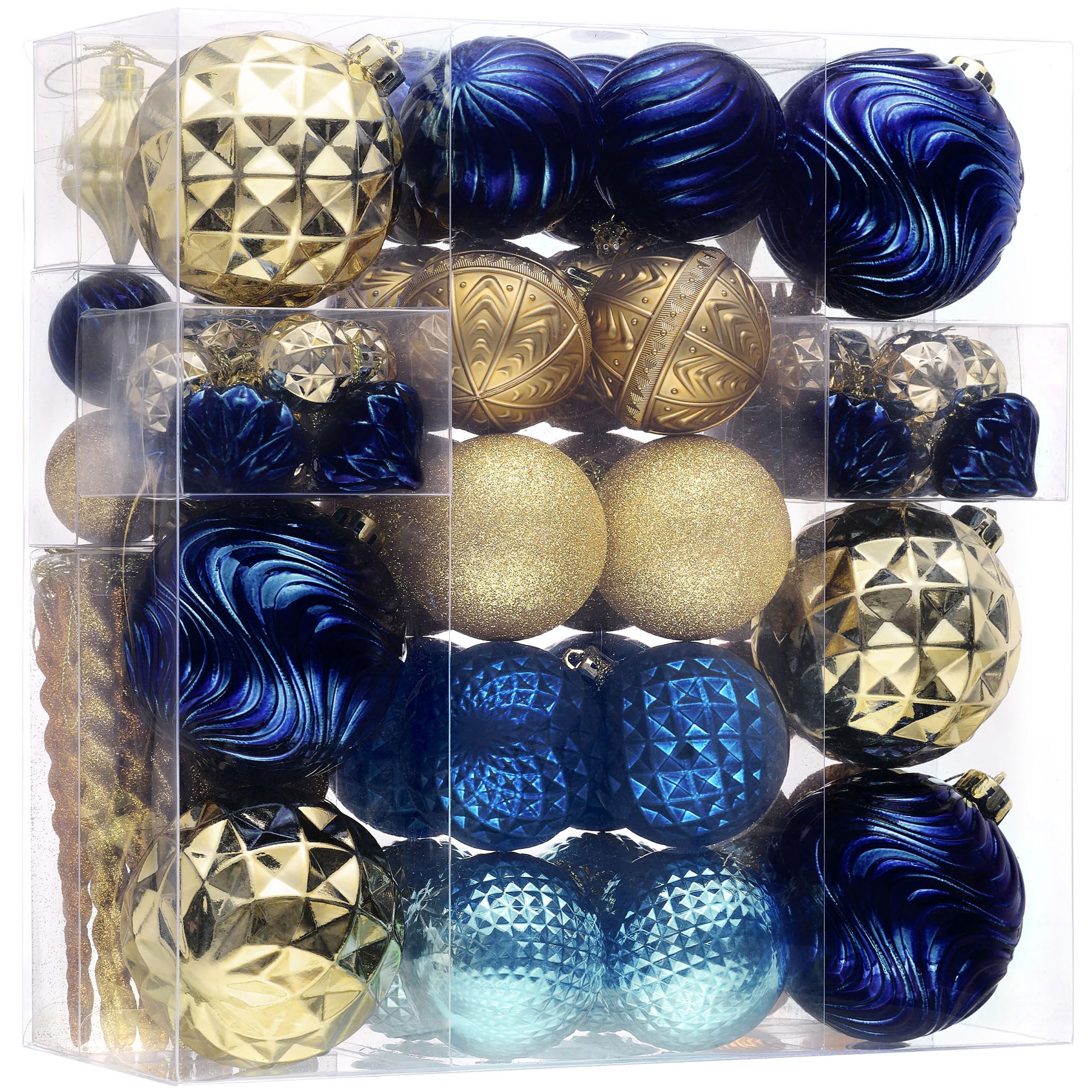 Sublimez votre Salon pour les Fêtes avec 100 Décorations de Noël Bleu et Or Paon