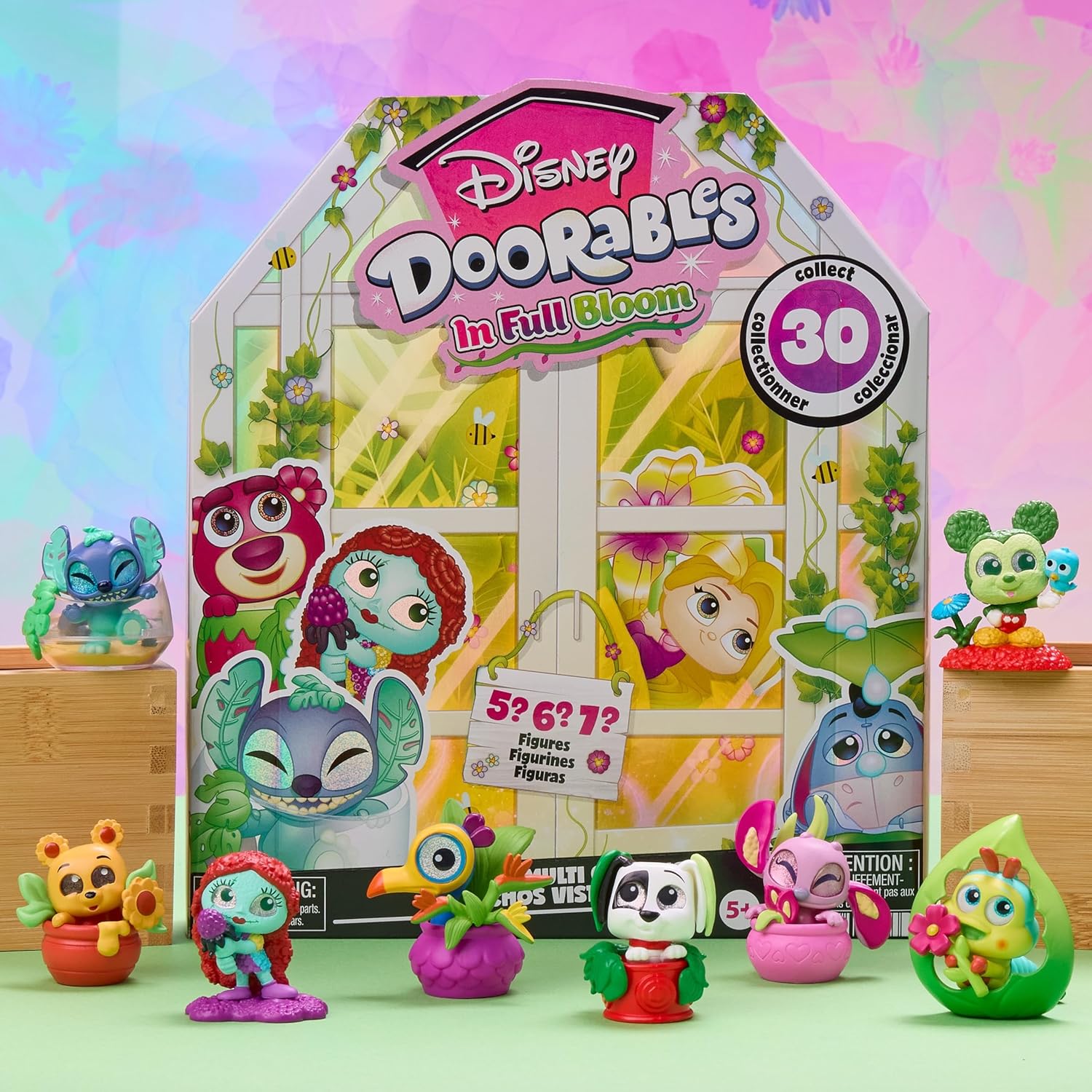Disney Doorables in Full Bloom Multi Peek Series 15 - Mystery Floral Themed Mini Figures, Assemble and Display, Collectible Disney Surprise Toy, for Collectors, Fans, Tweens & Kids 5 up