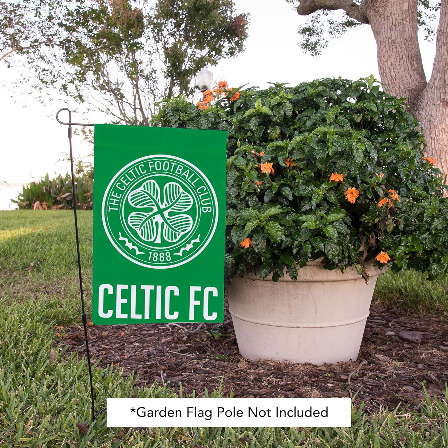 Desert Cactus Celtic FC Garden Flag Scottish Bhoys Celts Football Soccer Premier League Banner 100% Polyester (Garden Flag A)