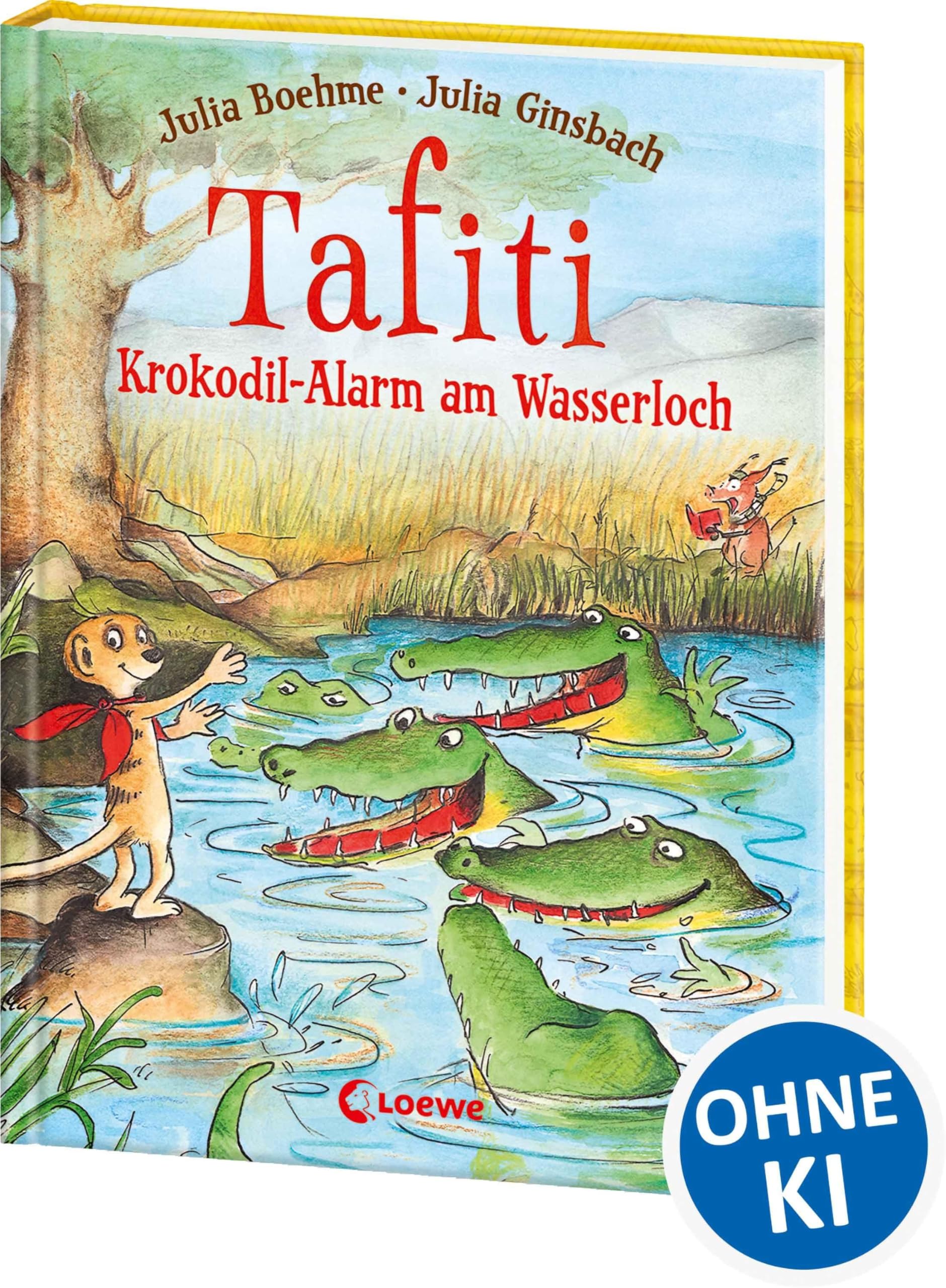 Tafiti (Band 19) - Krokodil-Alarm am Wasserloch: Komm mit nach Afrika und lerne die Welt des beliebten Erdmännchens kennen - Erstlesebuch zum Vorlesen und ersten Selberlesen ab 6 Jahren