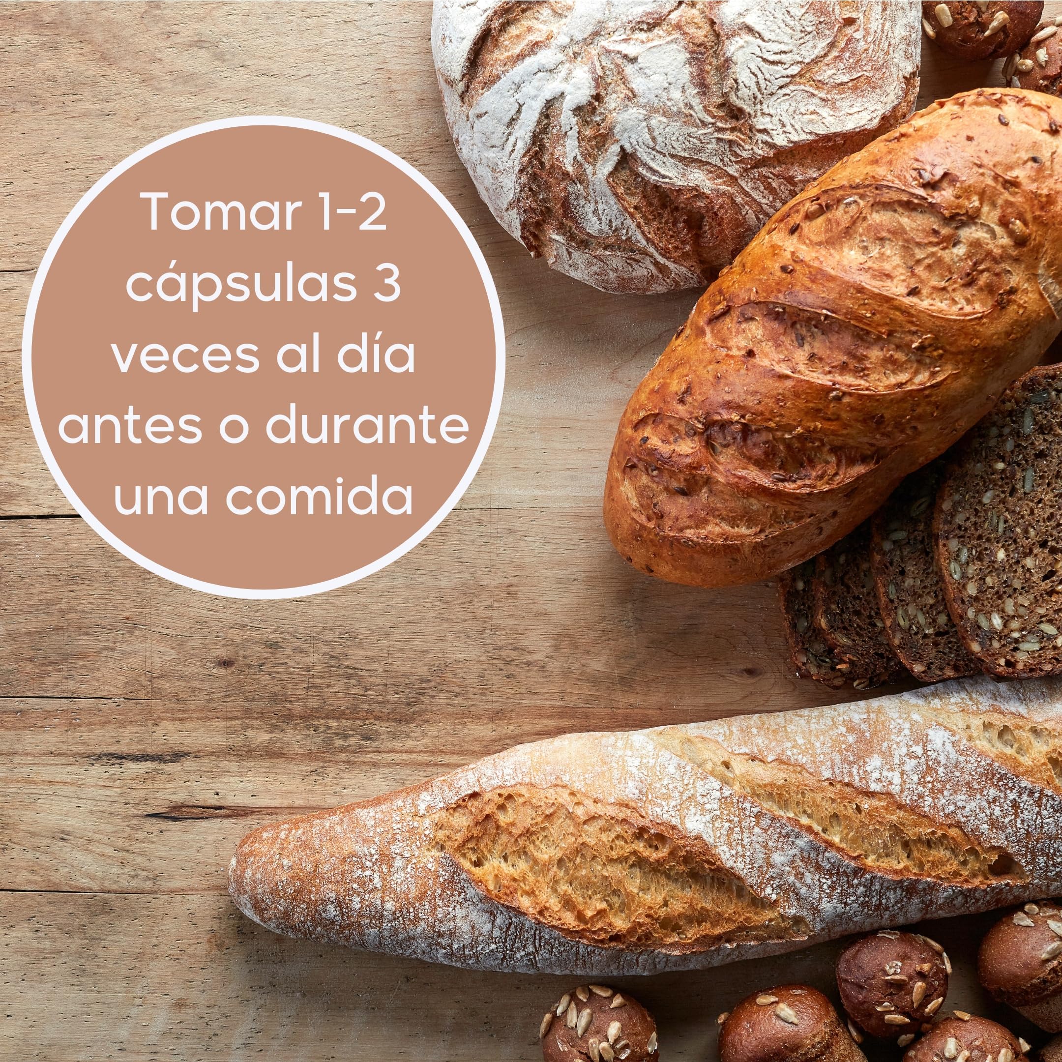 Gluten-fit Cápsulas – 90 Cápsulas | Mejor Digestión de Gluten | Con la Enzima Prolil-Oligopeptidasa| Vitamina B2 y Calcio Incluidos