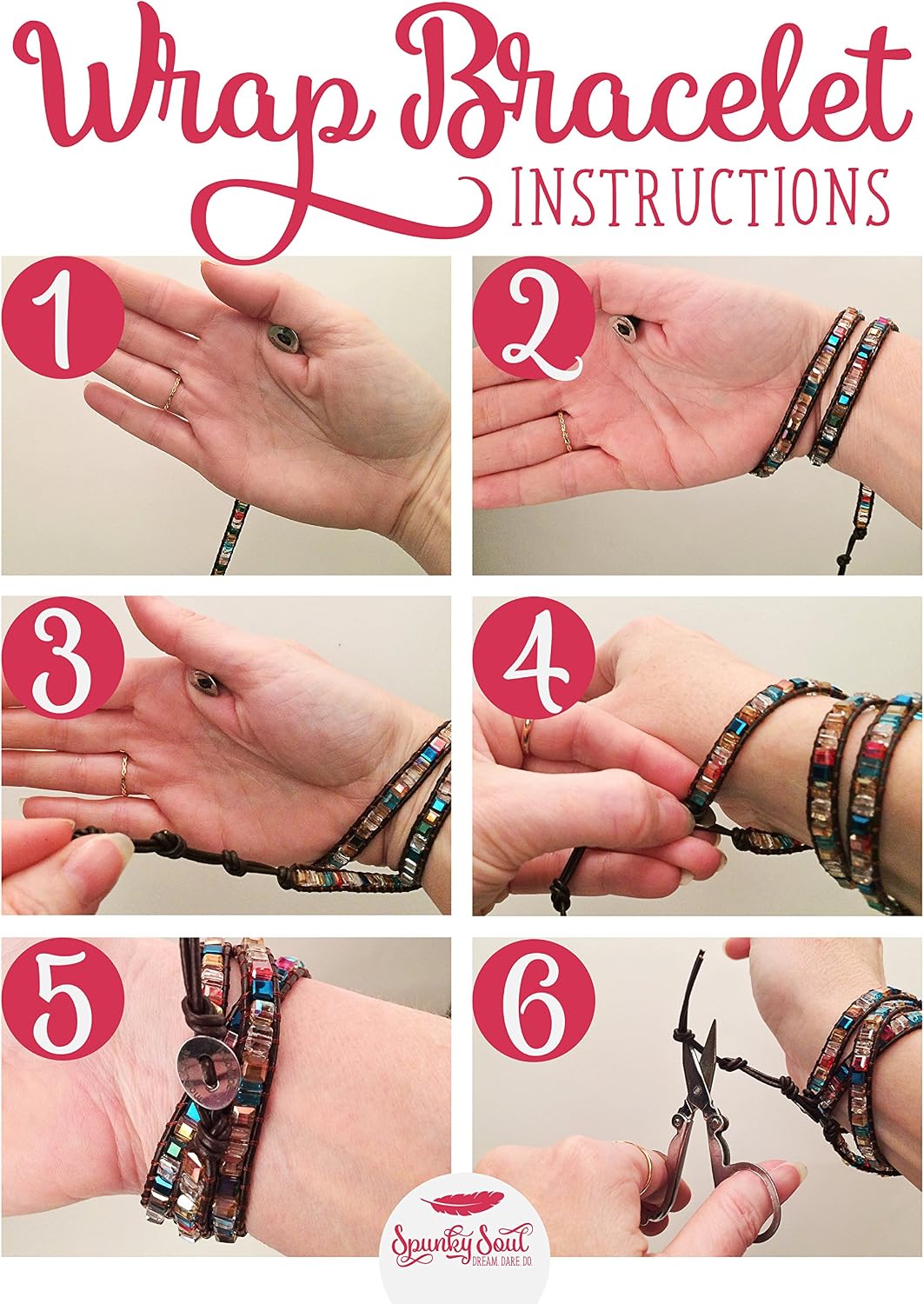 SPUNKYsoul New! Dazzling Handmade Leather Wrap Bracelet Collection