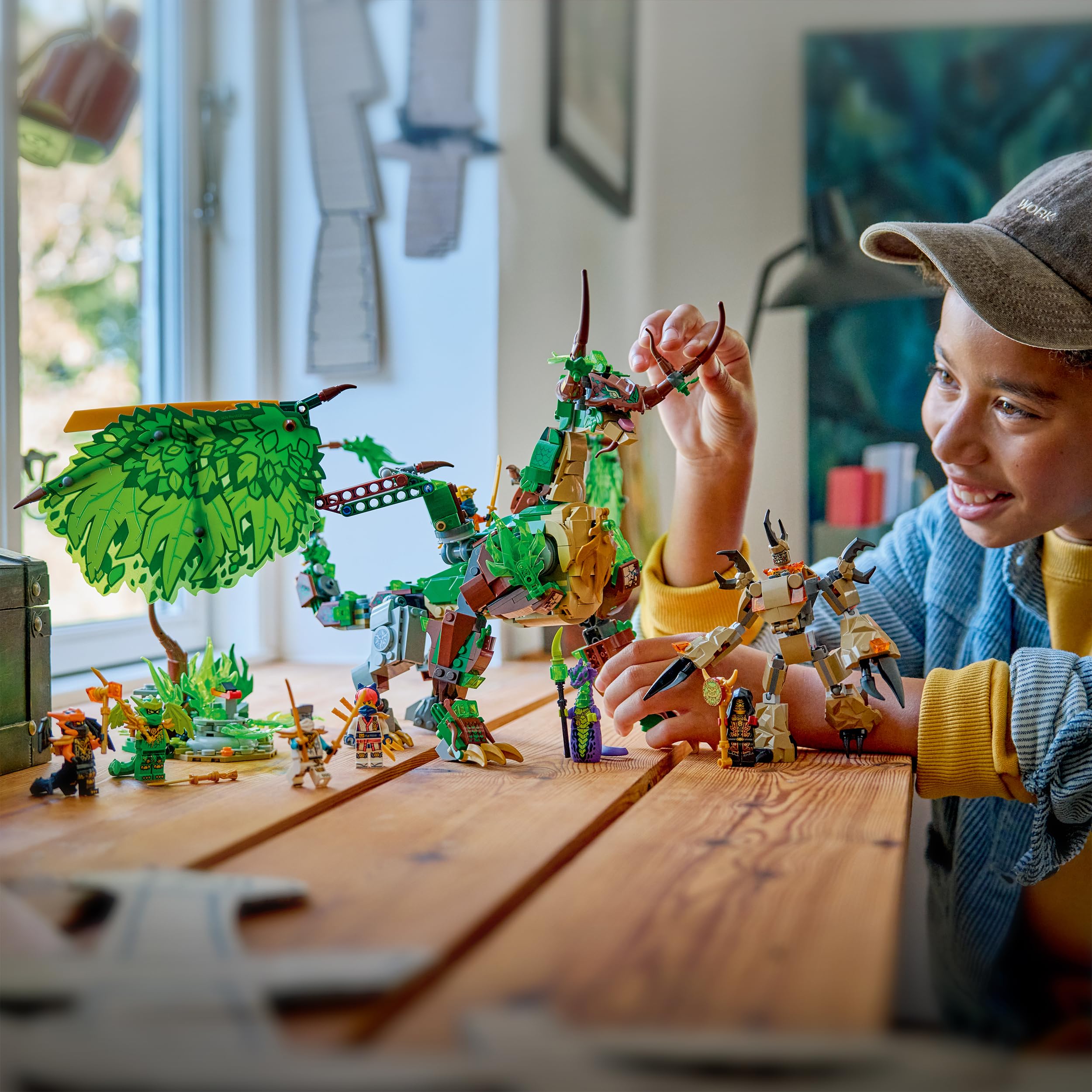 LEGO NINJAGO Der Drache des Lebens - Ninja Spielzeug mit Drachenfigur, Mini Monster Mech, 8 Minifiguren und Schwertern - Kreatives Geschenk für Jungen und Mädchen ab 8 Jahren und Fans - 71859