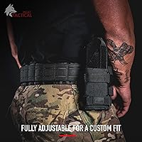 Vista 4 de WOLF TACTICAL - Funda MOLLE Universal, Funda MOLLE para Pistola, Funda para Pistola Airsoft, Funda Táctica de Nylon para Pistolas