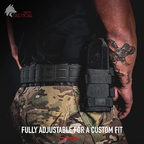 Miniatura 4 de WOLF TACTICAL - Funda MOLLE Universal, Funda MOLLE para Pistola, Funda para Pistola Airsoft, Funda Táctica de Nylon para Pistolas