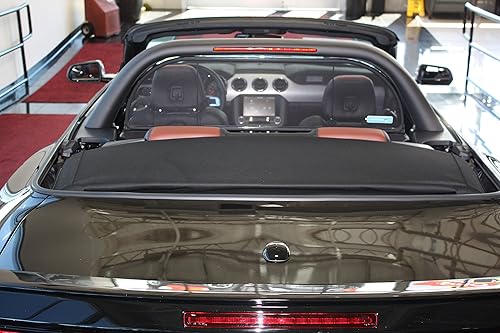 Miniatura 5 de Mustang Convertible 2015 a 2022 Love The Drive Deflector de viento compatible con una barra de luz CDC, barra de luz Saleen, barra de luz Roush.