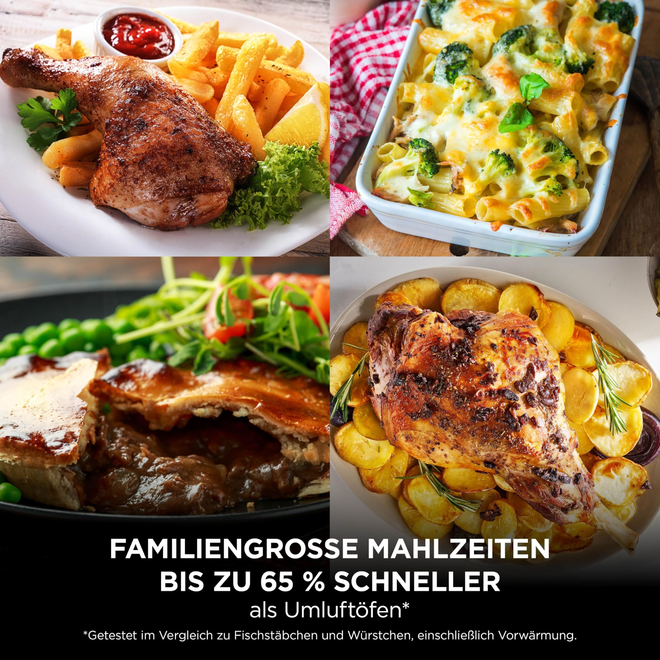 Ninja Foodi FlexDrawer Dual Zone Heißluftfritteuse 10,4-Fach AF500EUCP Schwarz Kupfer