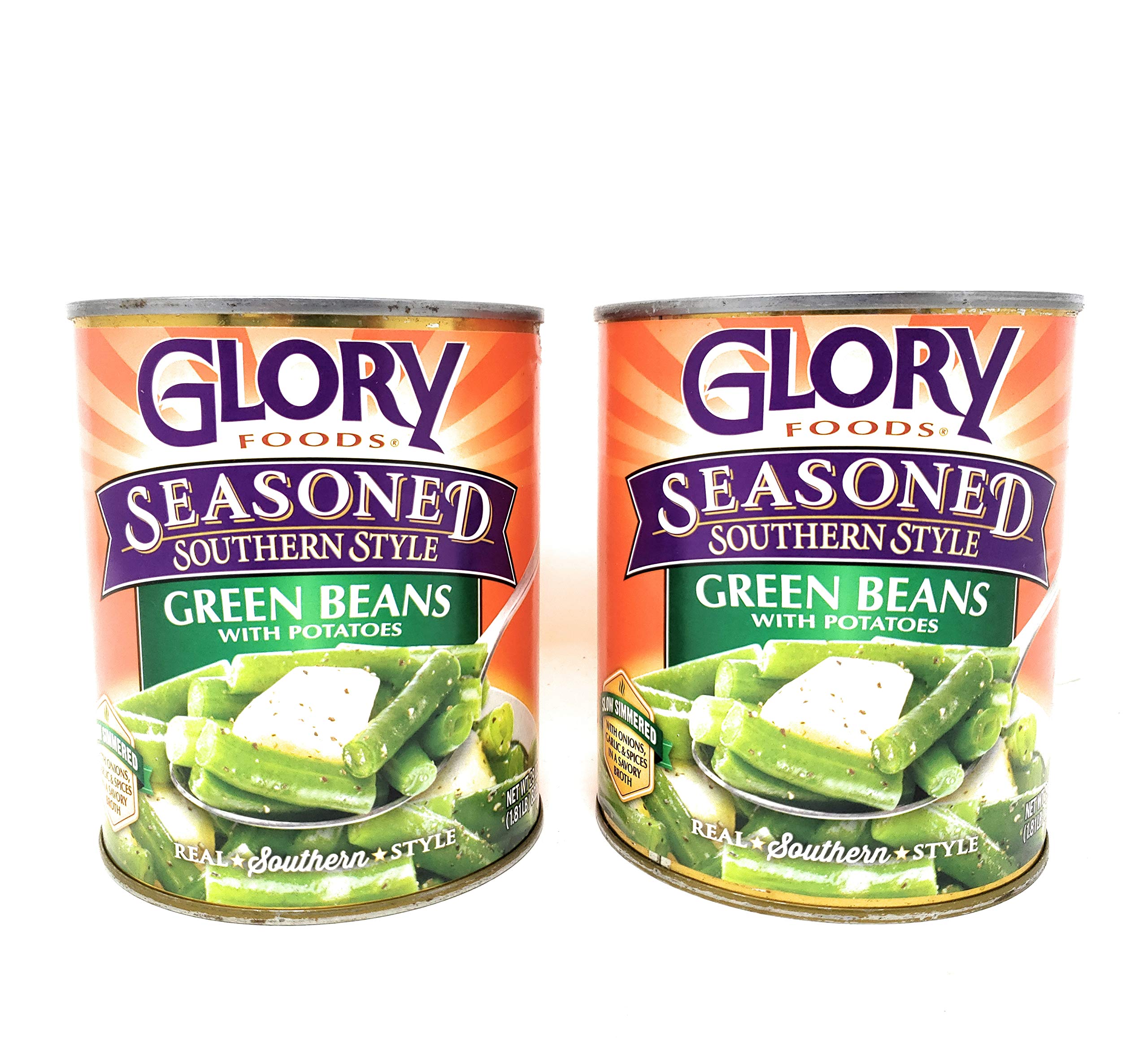 Glory FoodsSeasoned Southern Style Green Beans with Potatoes (2 Pack, Total of 58oz)