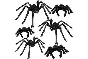 Giant Halloween Spider Decorations with Realistic Hair