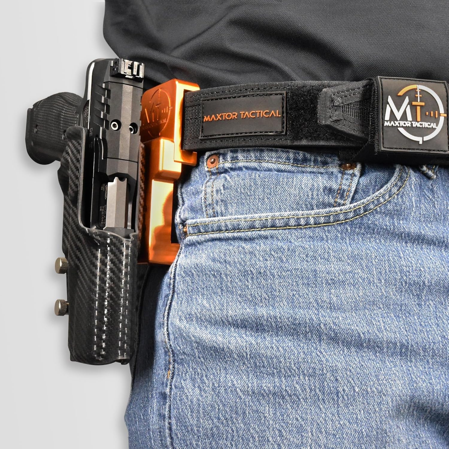 Alloy Competition Holster OWB Fits Stealth Arms Platypus Outside The Waistband Carry Gun Holster Kydex American Made OWB Aluminum Belt Attachment