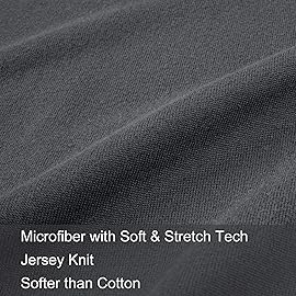 Stretch Toddler Pillowcases - Jersey Knit Travel Pillow Cases to Fit Pillows Sized 12x16, 13x18 or 14x20, Ultra Soft Envelope Closure Small Pillowcases Set of 2, Dark Gray