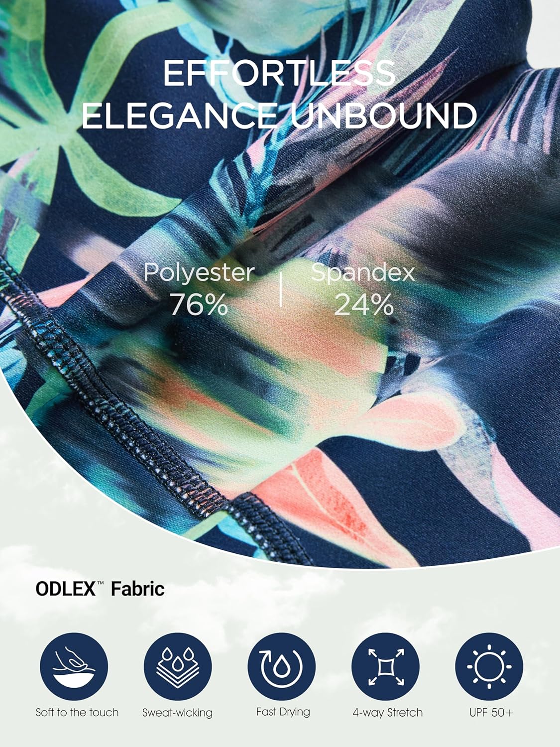 ODODOS Women's High Waisted Yoga Capris with Pockets, Tummy Control Non See Through Workout Athletic Running Capri Leggings - Image 6