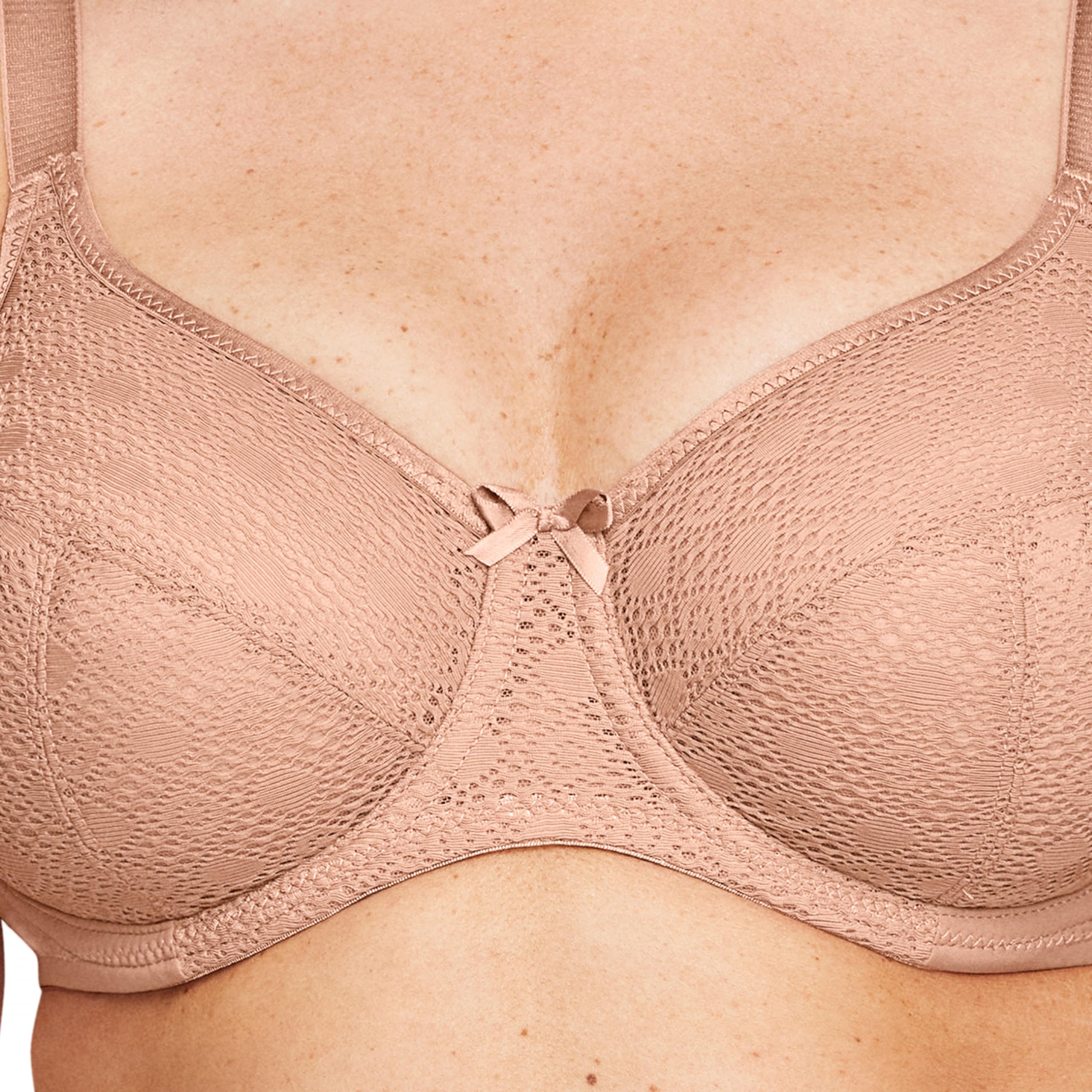 Glamorise Wonderwire Comodidad Encaje Correa #9855 Sujetador de Cobertura Completa Mujer (Pack de 1)