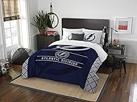 Vista 30 de Juego de edredón y funda de almohada para cama individual o matrimonial/queen, con licencia oficial de la NHL