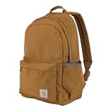 Carhartt 21L Classic Laptop Backpack&comma; Water-Resistant Pack W&sol; 15" Laptop Sleeve and Organizational Compartments&comma; PFAS Free&comma; Carhartt Brown