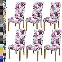 Vista 27 de Fundas para sillas de comedor, juego de 2 fundas para sillas de comedor o cocina, lavables, protectoras, para sillas Parsons, para el hogar, Beige