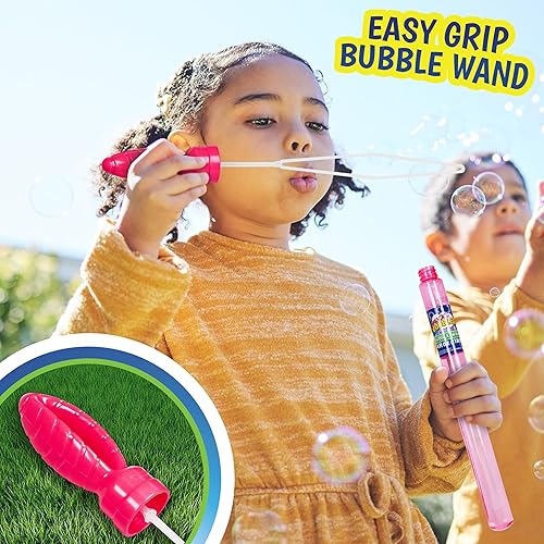 Miniatura 3 de Maxx Bubbles Paquete de 24 varitas de burbujas a granel de 14.6 pulgadas para juguete de verano, uso de actividades al aire libre e interior,
