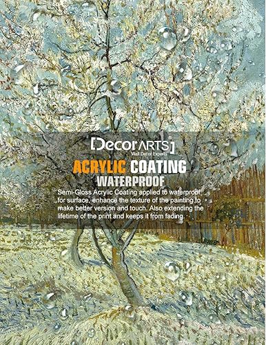 Vista 410 de DECORARTS - Almond Blossom Tree - Vincent Van Gogh Art Reproduction. Giclee Canvas Prints Wall Art for Home Decor 30x24