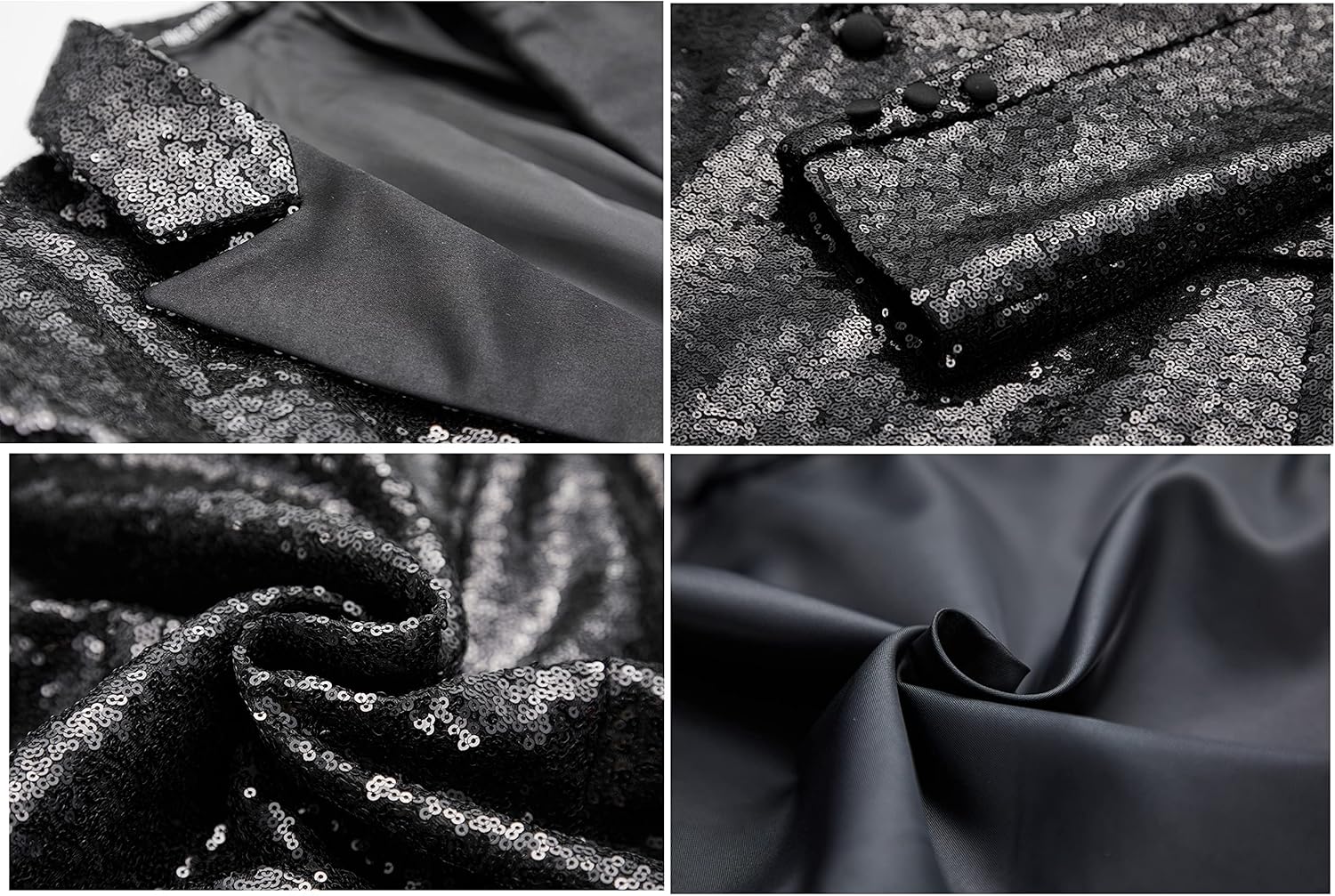 MAGE MALE Mens Tails Slim Fit Tailcoat Sequin Dress Coat Swallowtail Dinner Party Wedding Blazer Suit Jacket