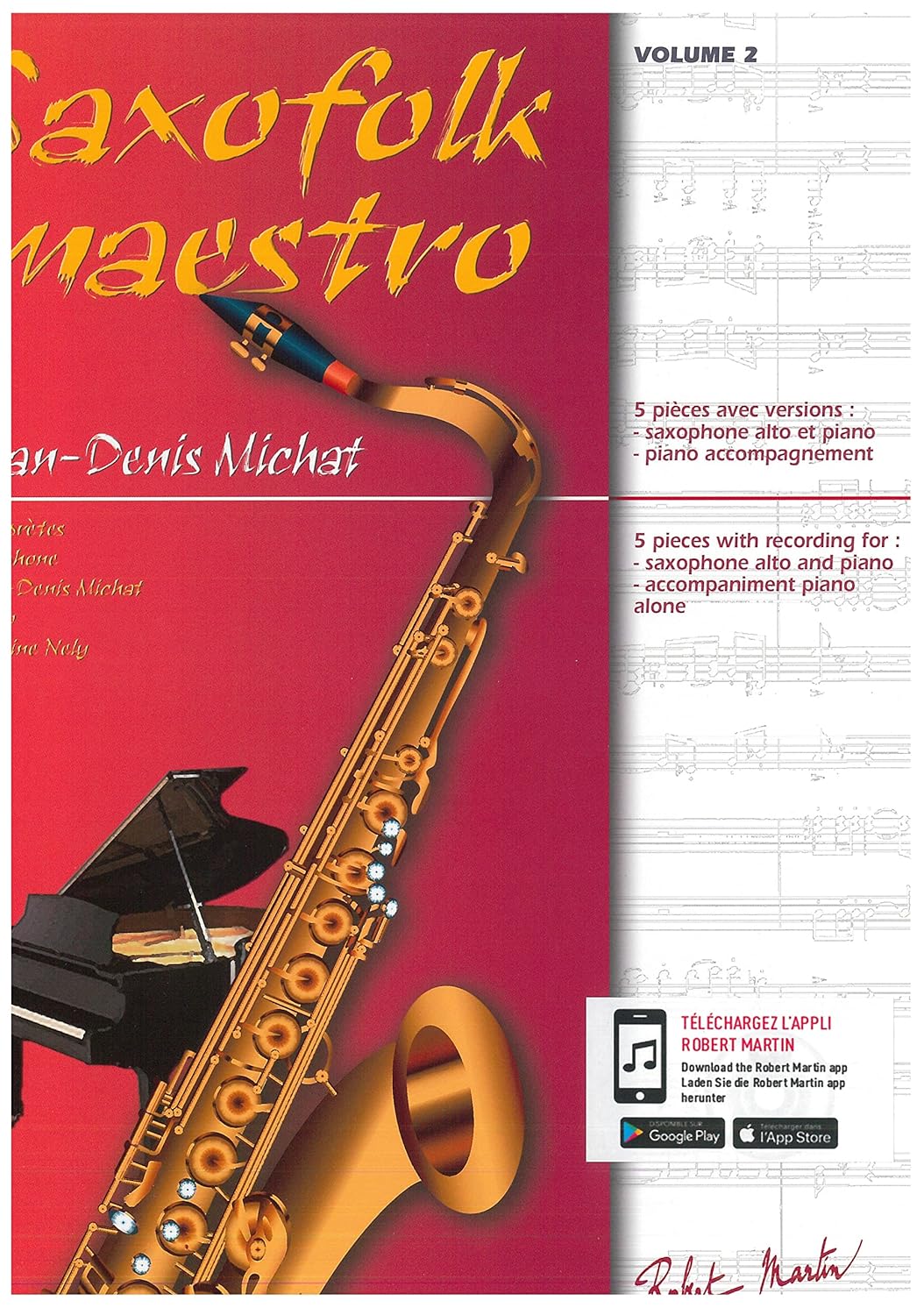 SAXOFOLK MAESTRO --- SAXOPHONE ET PIANO      Paperback – January 1, 2000