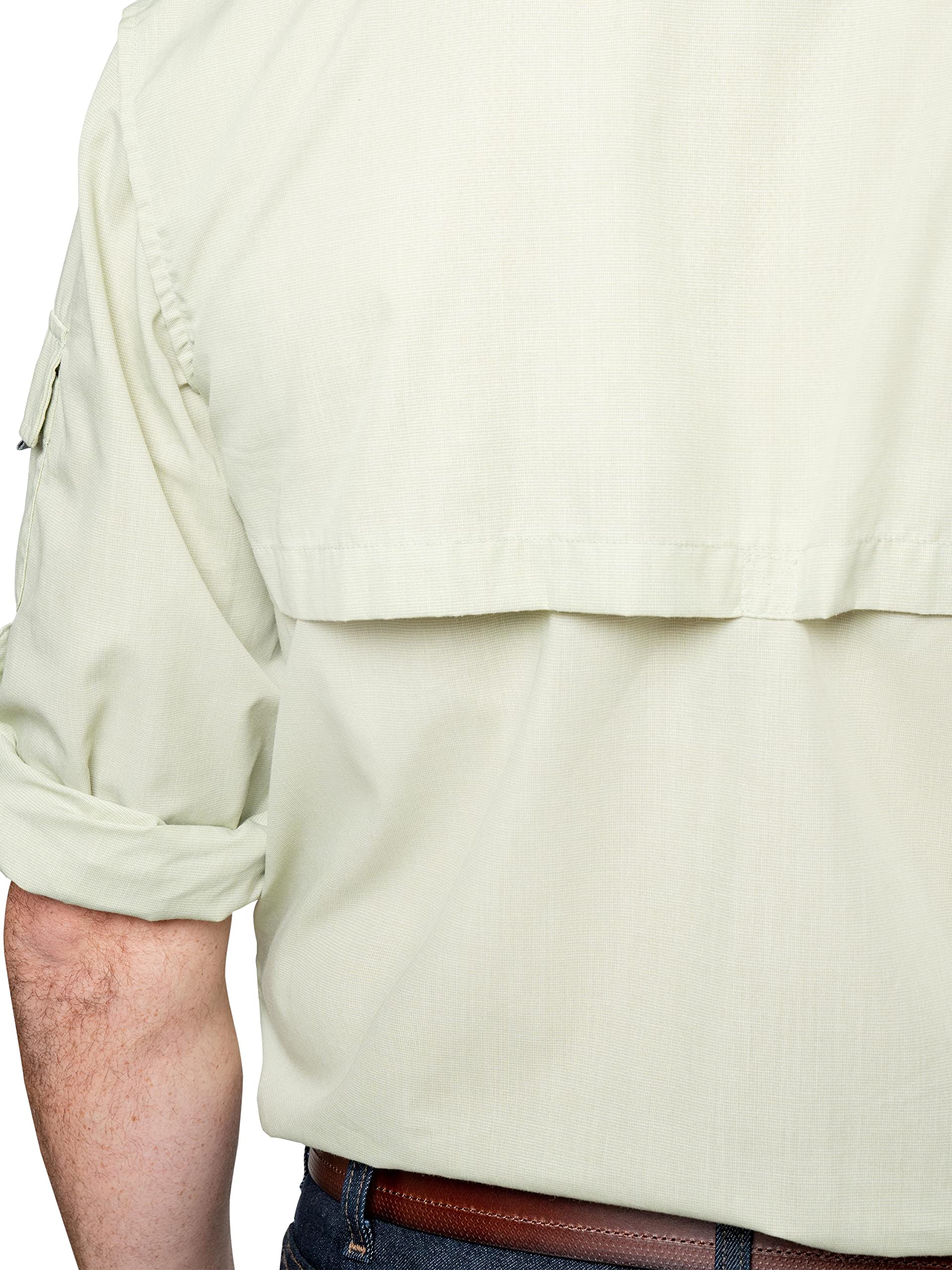 Insect Shield Herren Langarm Feldhemd Pro UPF 30+ Outdoor Angelshirt mit eingebautem Insektenschutz