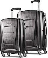 Vista 126 de Samsonite Winfield 2 Equipaje rígido con ruedas giratorias, Azul profundo, Juego de 3 piezas (20/24/28)