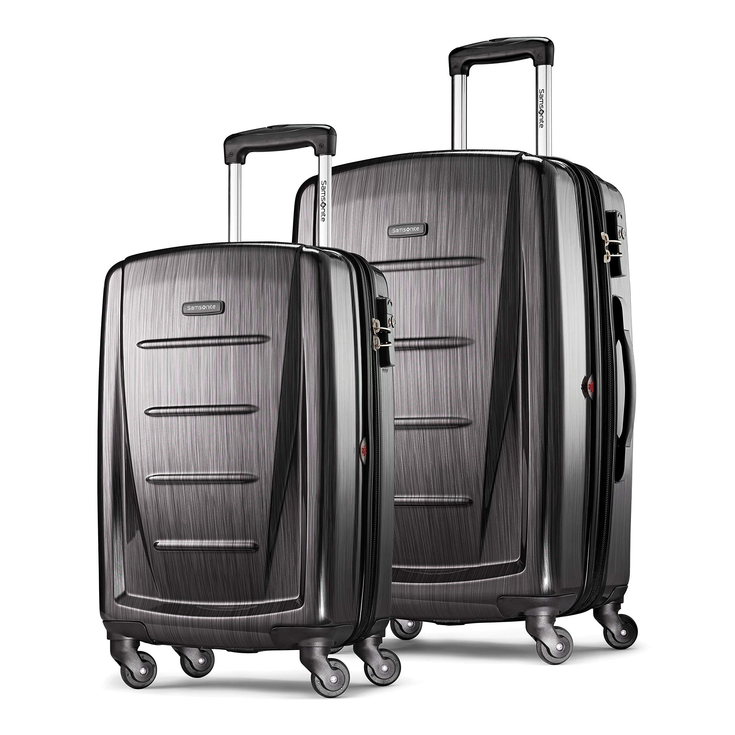 Samsonite Winfield 2 Hardside Luggage with Spinner Wheels, 2-Piece Set (20/24), Charcoal 2-Piece Set (Carry-on/Medium) Charcoal
