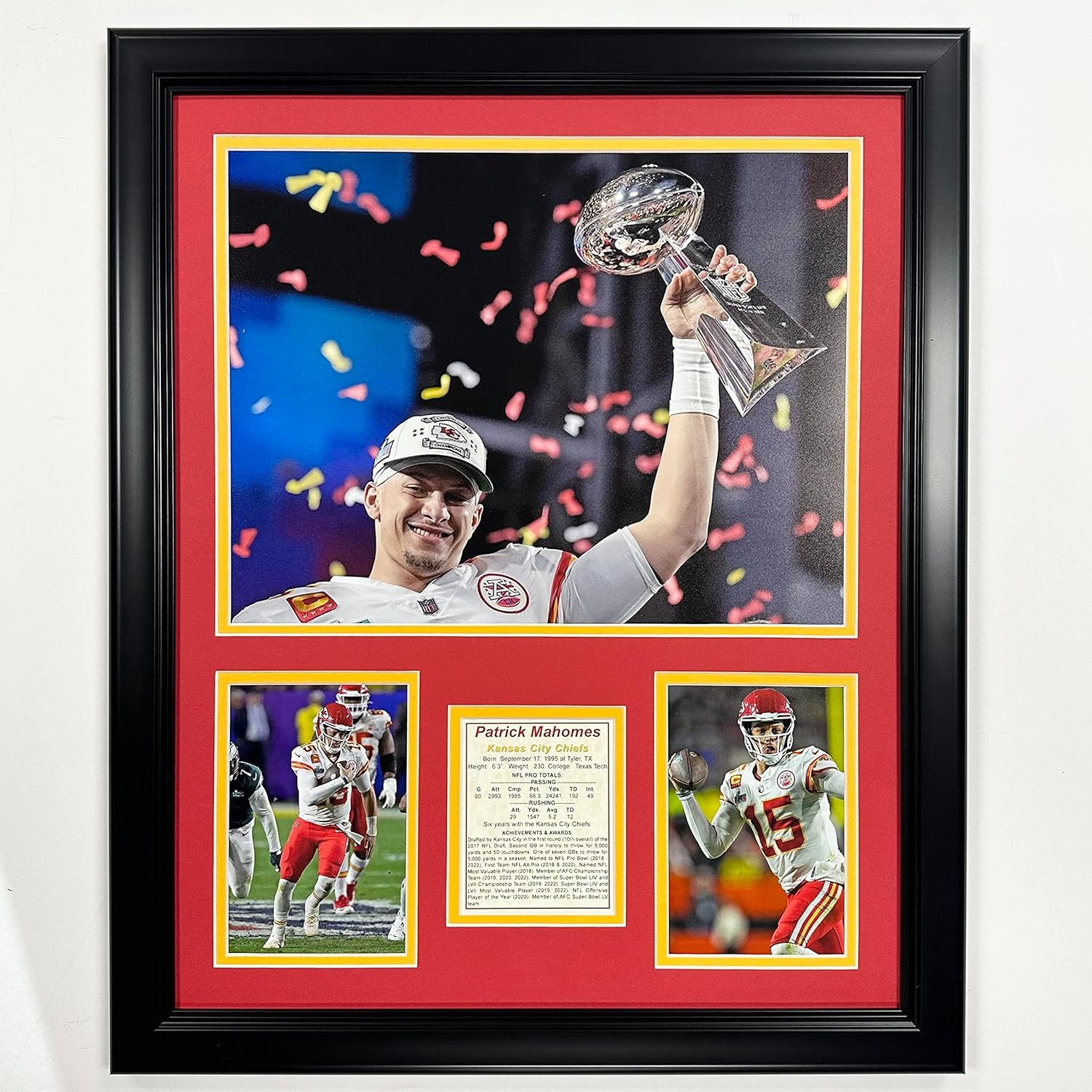 Kansas City Chiefs | 2022 Champions | Framed Photo Collage | 2 Sizes (Mahomes MVP, 18" x 22")