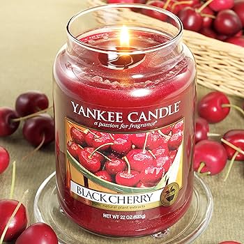 Amazon.co.jp: Yankee Candle Large Jar Candle, Black Cherry