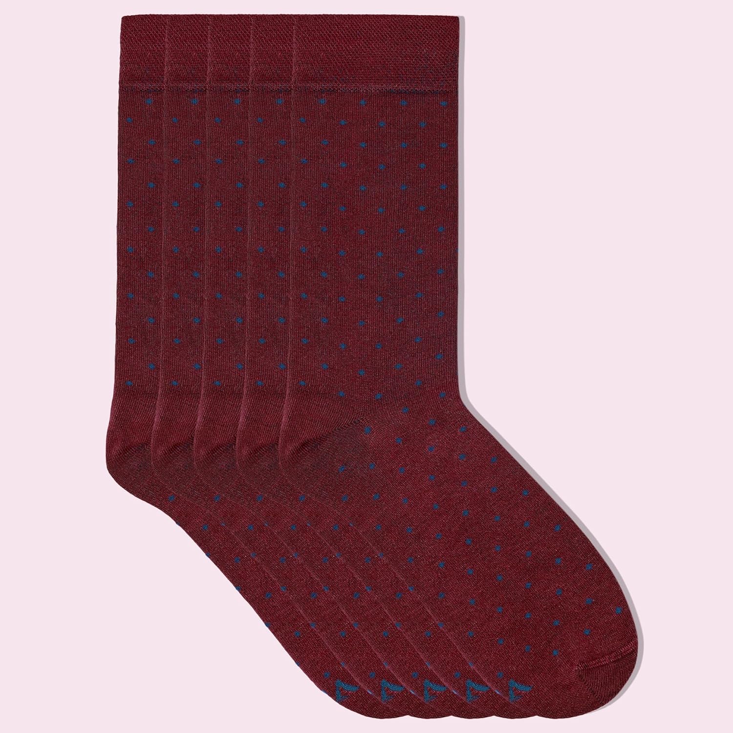 VRD Men’s Dress Socks Bamboo Rayon 5-Pack Crew Socks Fits Shoe Size 8-13 Gift Box - Image 7