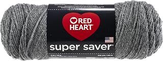 Red Heart Super Saver Yarn-Grey Heather
