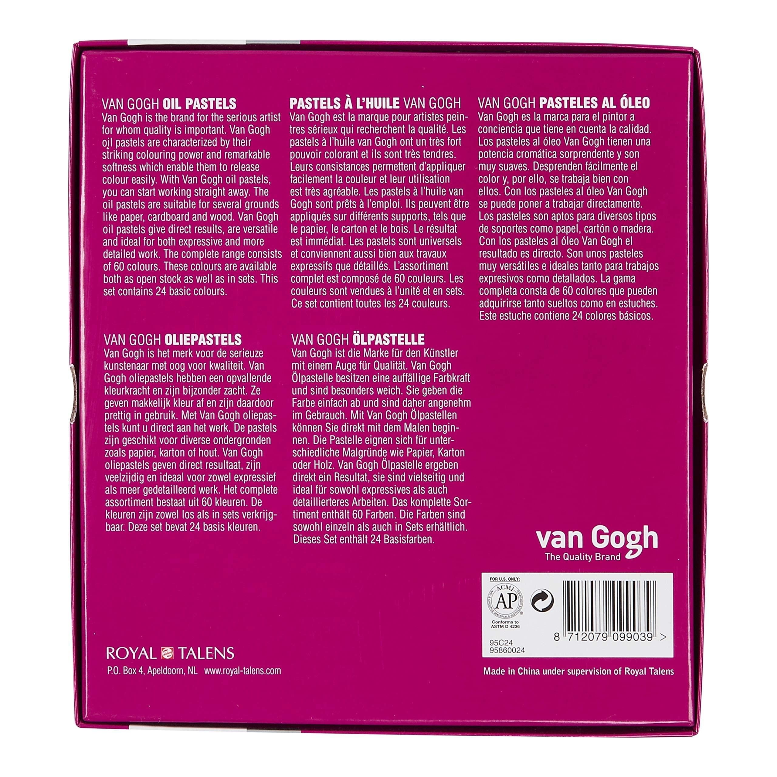 Van Gogh Ölpastell, runder Vollstab, 24-teiliges Set