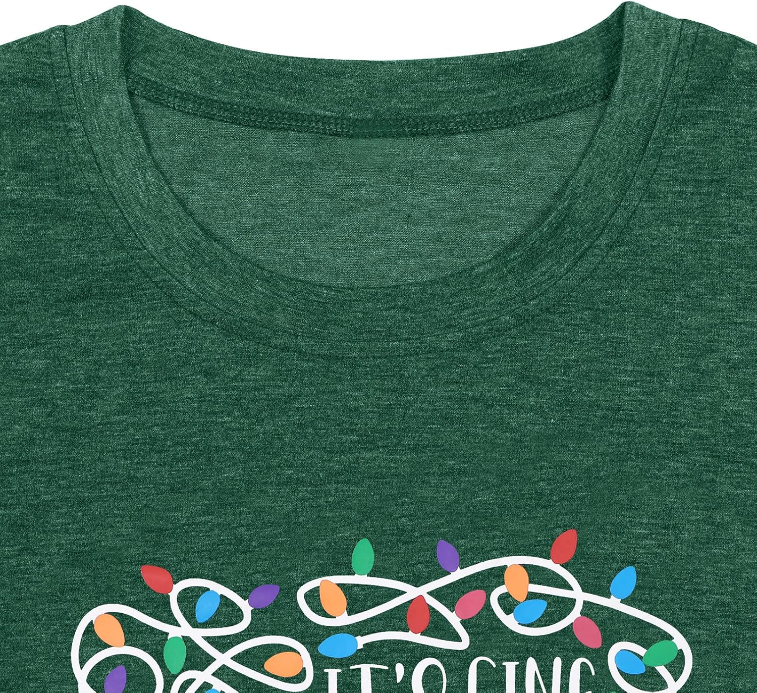 It's Fine Im Fine Everythings Fine Tshirt Women Christmas Shirts Casual Short Sleeve Letter Printed Tees Tops : Clothing, Shoes & Jewelry