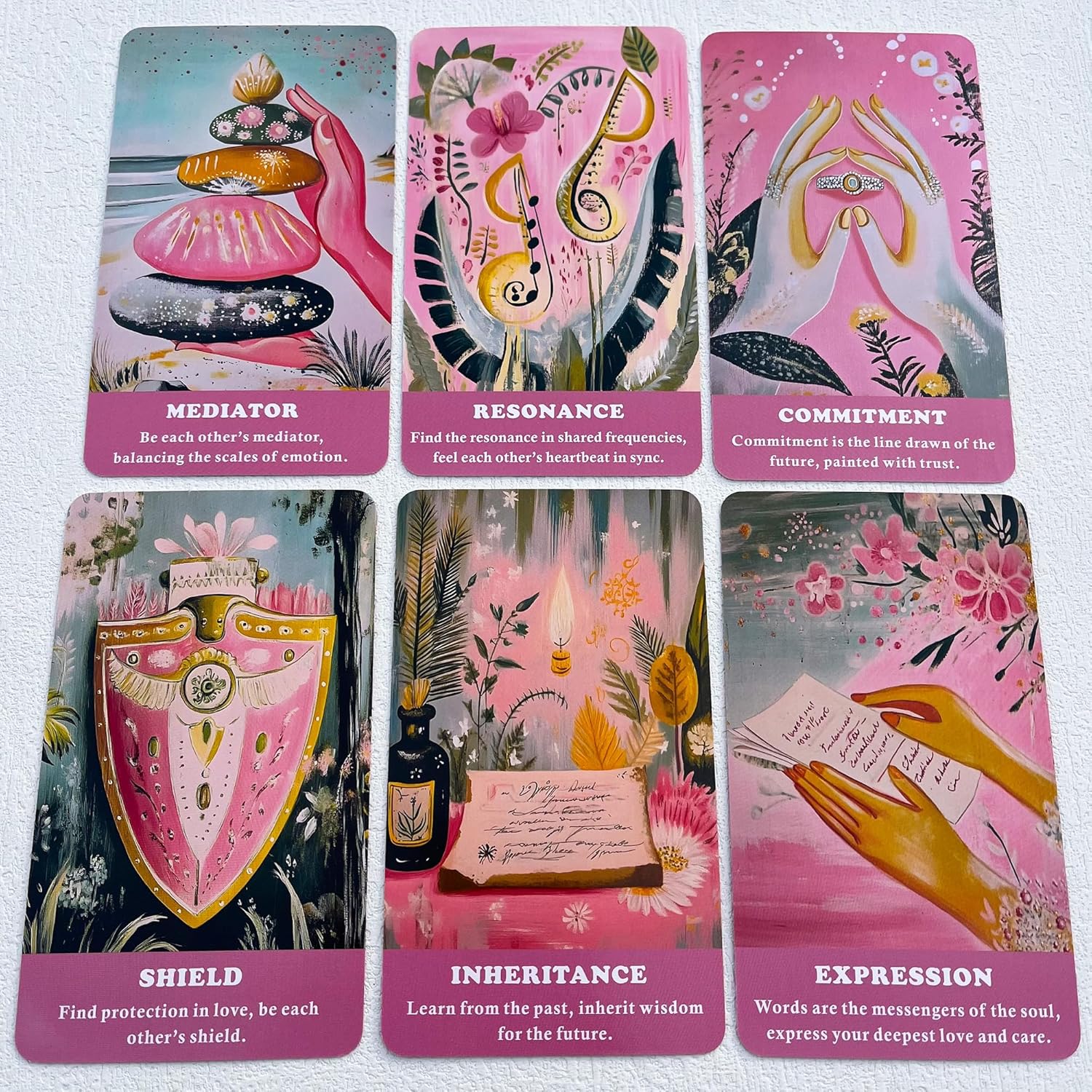 DPEHAKMK Love Oracle Cards, Romantic Relationships Oracle Cards for Beginners, Communication, Trust, Growth, and Healing Oracle Deck - Image 3