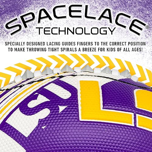 Miniatura 20 de Franklin Sports NCAA - Mini balón de fútbol juvenil - 8.5 pulgadas SPACELACE textura de fácil agarre, perfecto para niños