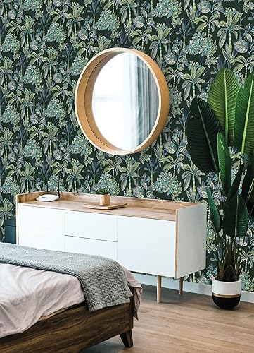 Miniatura 2 de NuWallpaper NUS4316 Panamá - Papel tapiz autoadhesivo (autoadhesivo), color verde oscuro