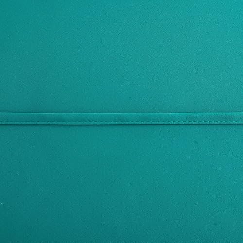 Miniatura 6 de KOUFALL Cortinas de ventana de sótano verde azulado de 18 pulgadas de largo para ventanas pequeñas con bolsillo para barra, oscurecimiento de la