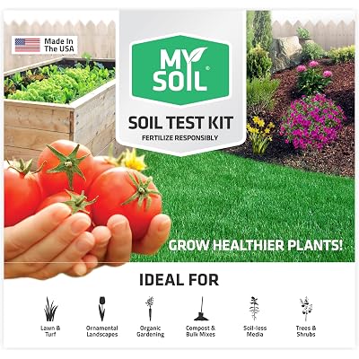 MySoil Soil Test Kit, Unlock Your Lawn & Garden Potential, Complete & Accurate Nutrient and pH Analysis with Recommendations Tailored to Your Soil and Plant Needs