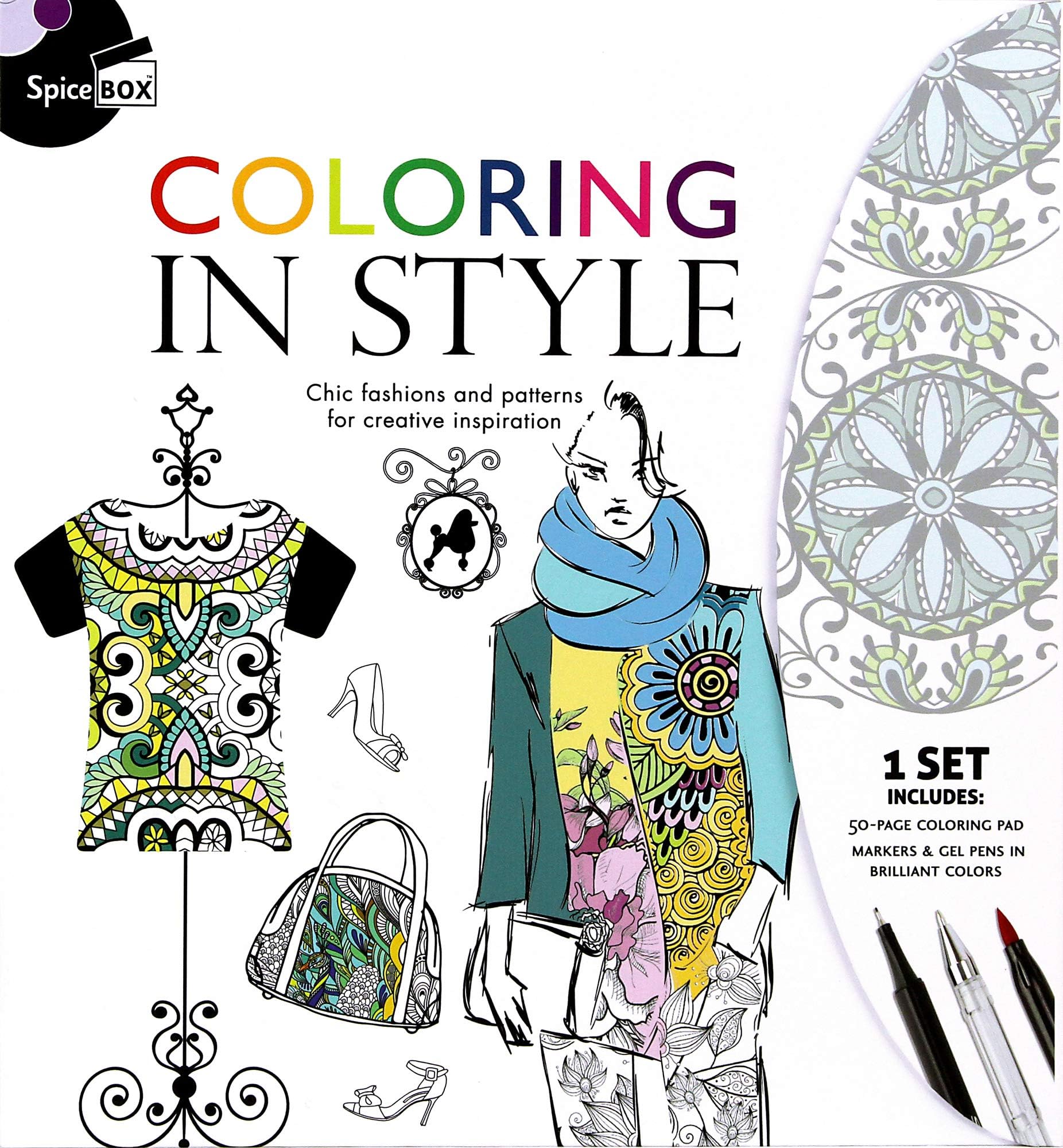 Spice Box Coloring In Style, Multicolor, 10030