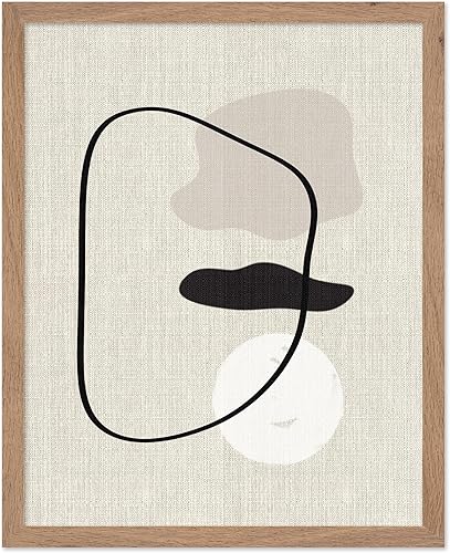 Miniatura 39 de Monem Art Line - Póster de dibujo de líneas curvas, arte geométrico, arte de boceto, arte abstracto, arte moderno de mediados de siglo, arte