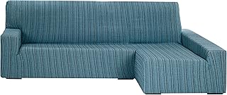 Housse élastique pour canapé Chaise Longue Bras Droit 32x42x17 cm Bleu