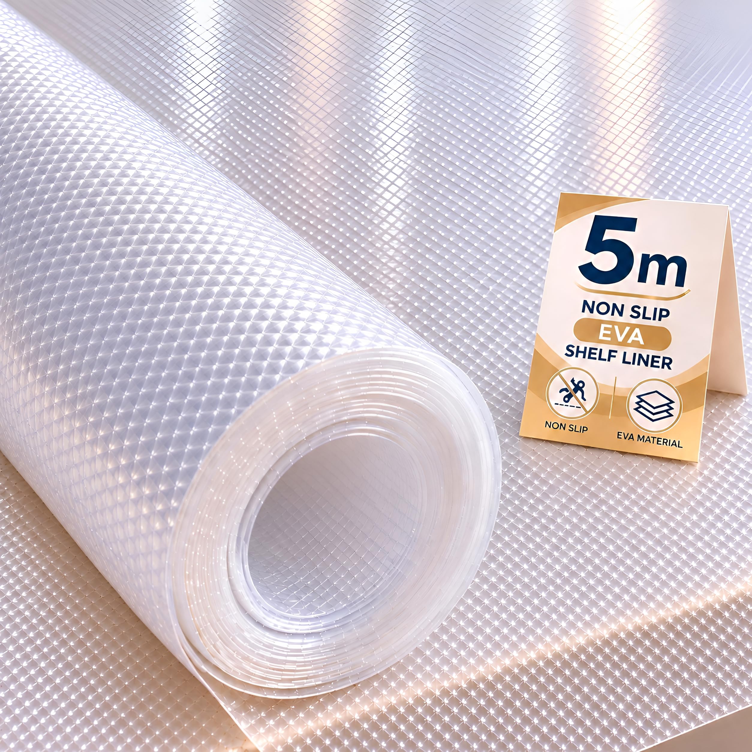PulGos Shelf Liners - Anti-Slip Kitchen Mats -1