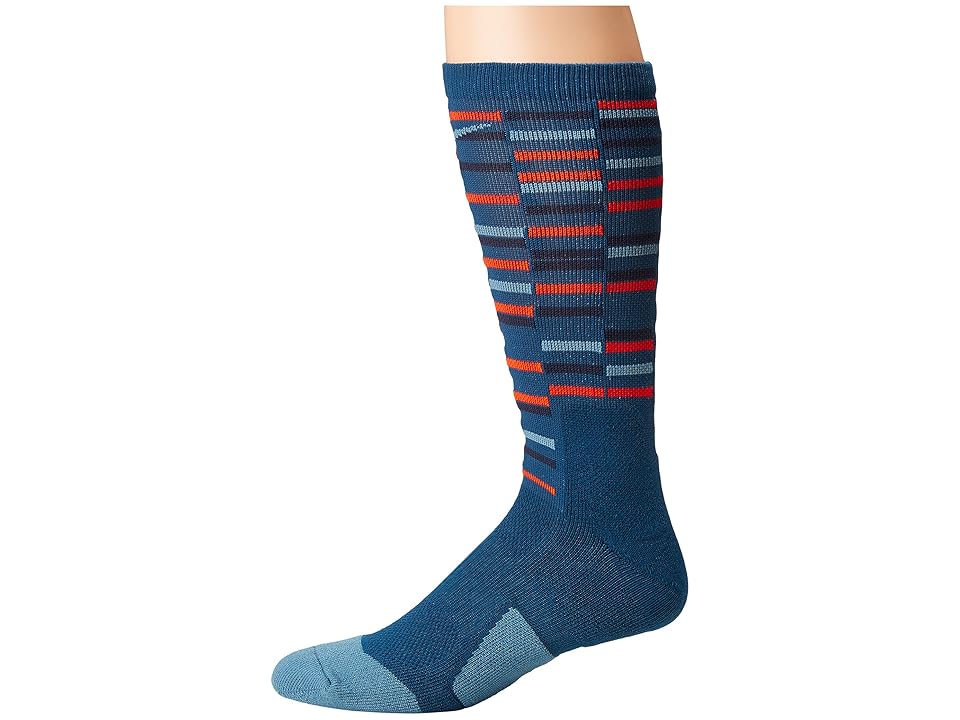 

Nike Elite Crew Basketball Socks (Blue Force/Rush Orange/Noise Aqua) Crew Cut Socks Shoes
